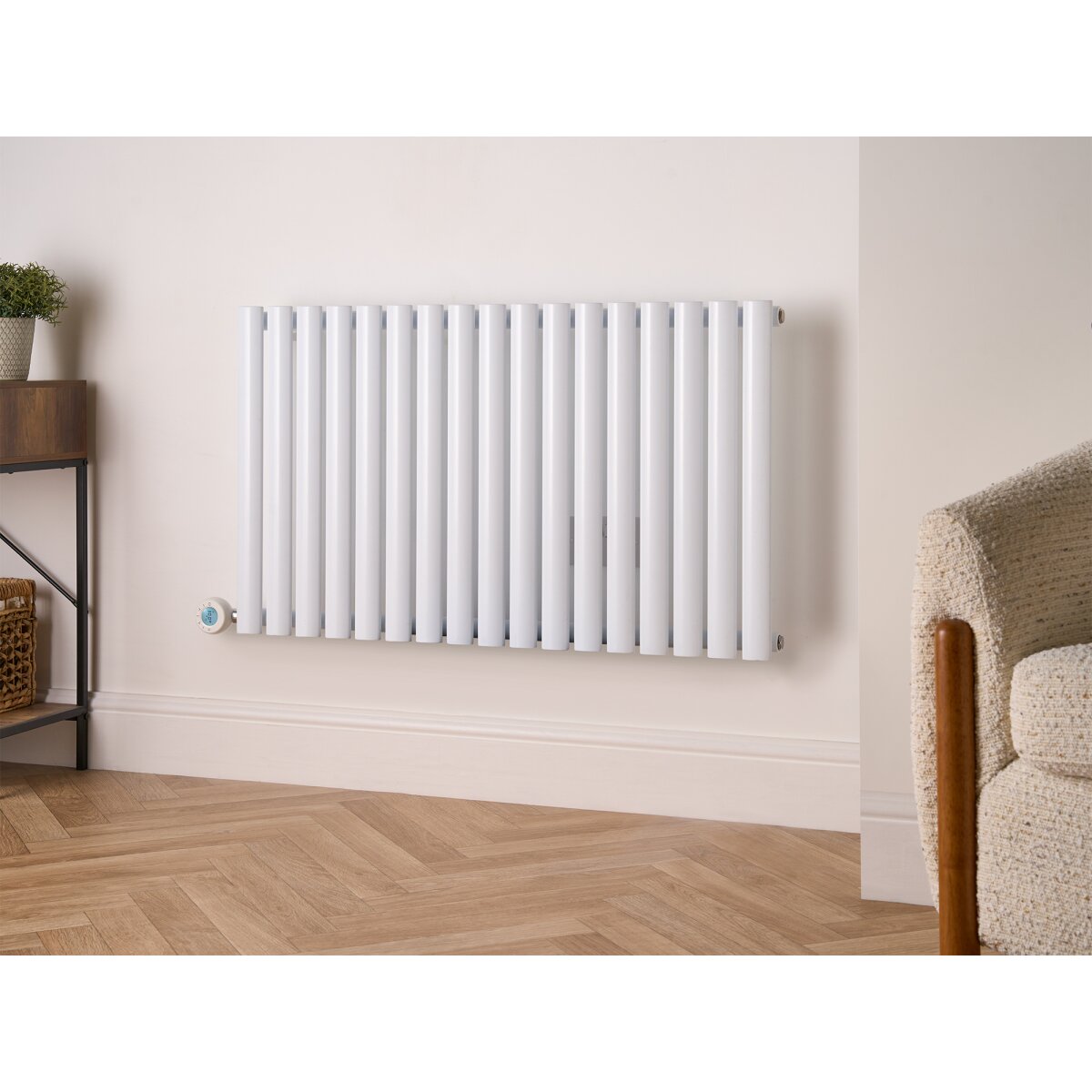 Eden Teppra 1200W Electric Column Radiator with Smart WiFi, White