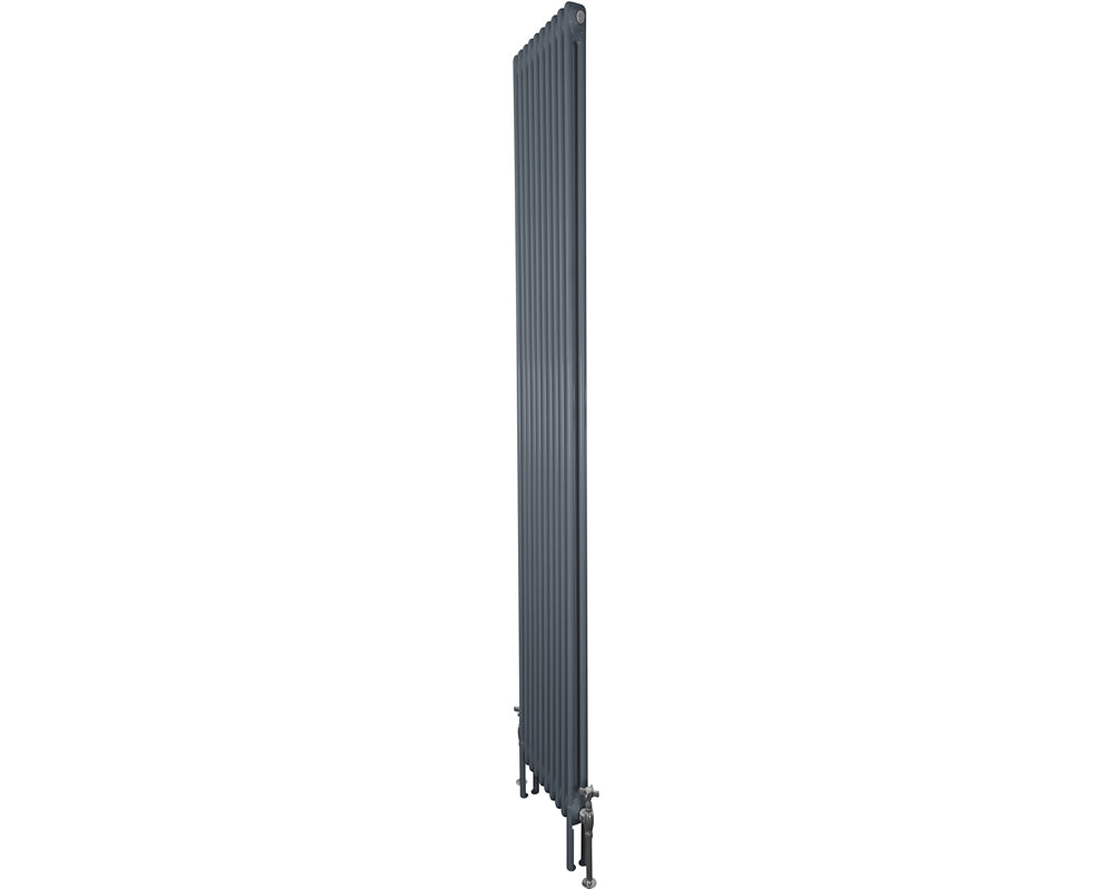 Carron Enderby 2 column steel radiator, 1910mm high, painted stiffkey blue