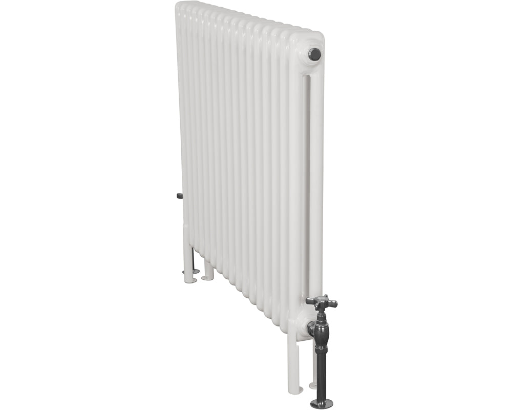 Carron Enderby 2 column steel radiator, 710mm high, painted all white