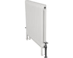 Carron Enderby 2 column steel radiator, 710mm high, painted all white