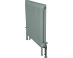 Carron Enderby 2 column steel radiator, 710mm high, painted oval room blue