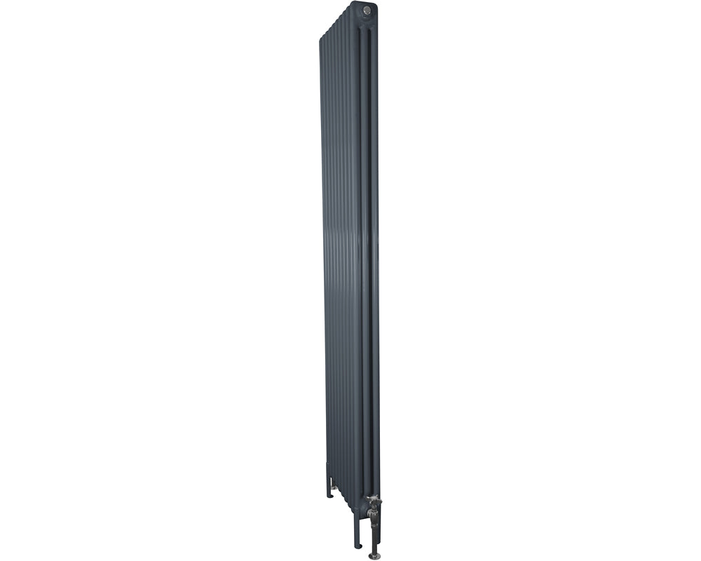 Carron Enderby 3 column steel radiator, 1910mm high, painted stiffkey blue