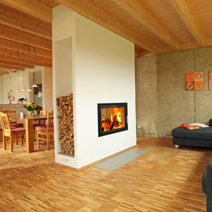 Woodfire EX17 Panorama Wood Burning Inset Boiler Stove | One or Double Sided