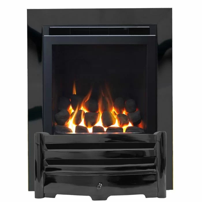 Sirocco Aviva - Inset Gas Fire - Full Depth, High Efficiency in Nickel