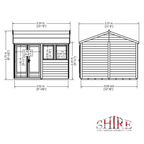 Shire 10x10 Garden Studio Summerhouse