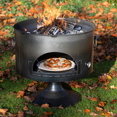 Firepits UK Pete's Oven 70 Fire Pit with Oven, BBQ Rack and Lid
