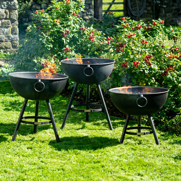 Firepits UK Belly Fire Pit, 58cm Deep Bowl in Low, Medium or Tall