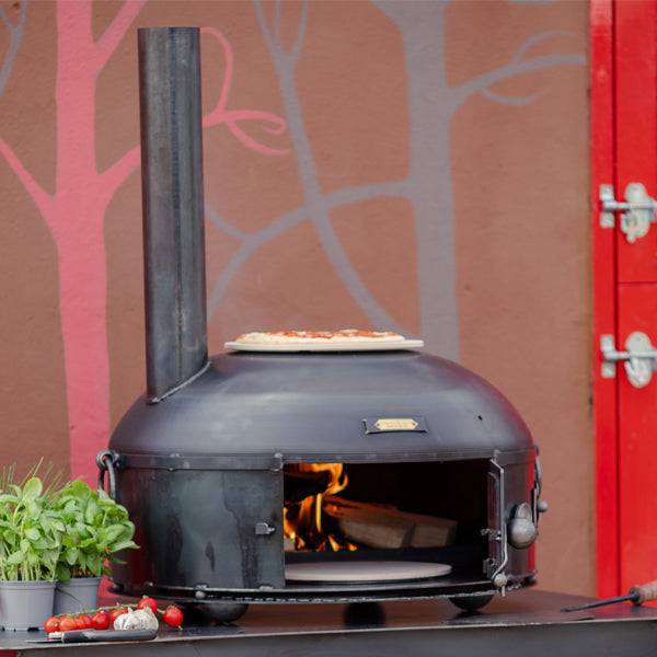 Dome Oven lit on a table