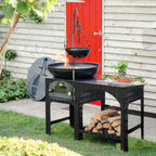 Side view of the Complete Outdoor Kitchen