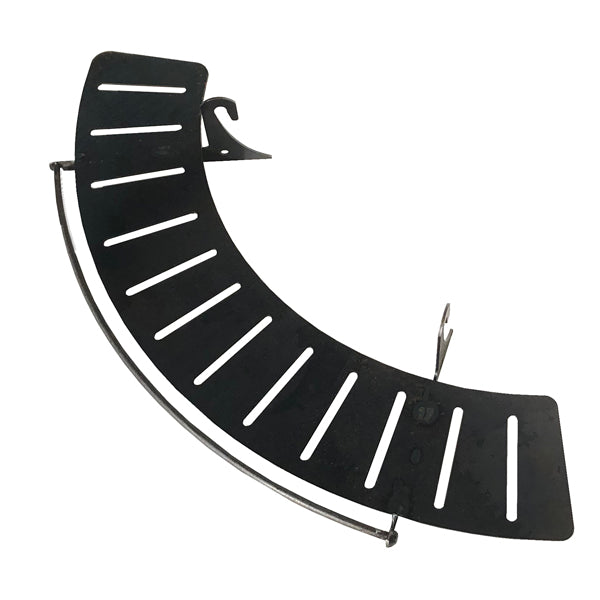 Firepits UK curved steel fire pit shelf