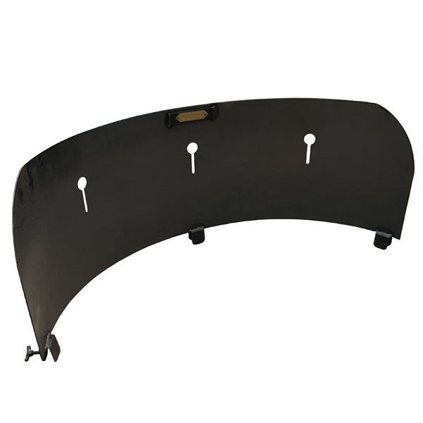 Firepits UK curved steel fire pit wind shield