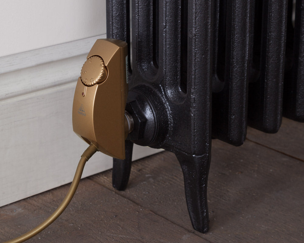 Carron 1200W electric radiator heating element, gold finish