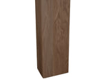Carron Hardwick wooden fire surround in unwaxed solid oak, leg detail
