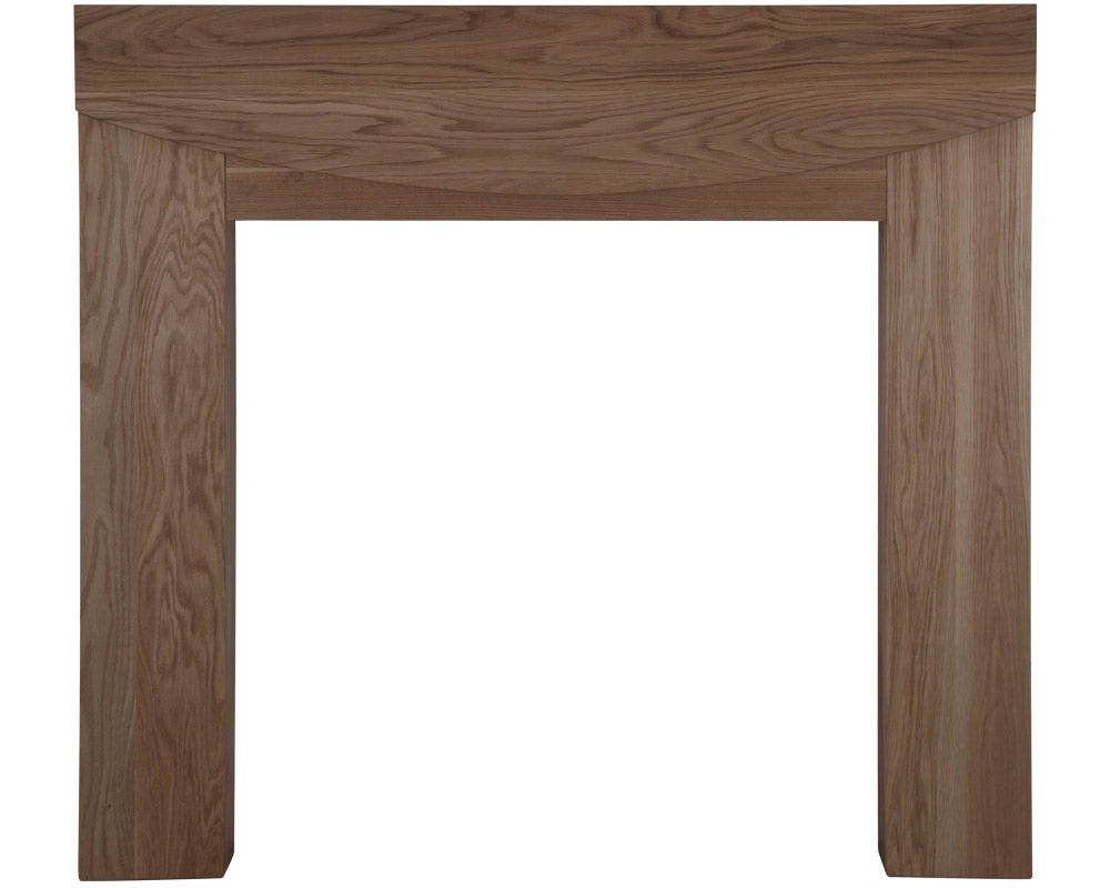 Carron Hardwick wooden fire surround in unwaxed solid oak