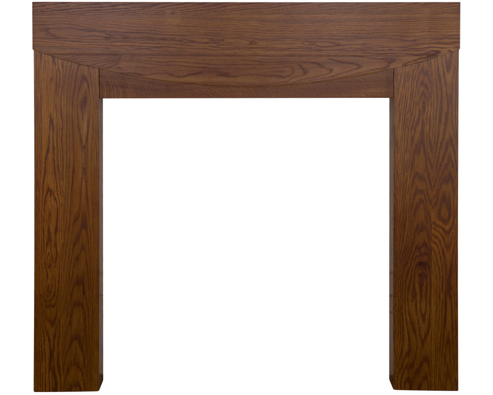 Carron Hardwick wooden fire surround in waxed solid oak