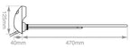 Carron heating element dimension drawing