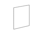 Carron Dante 5kW stove door glass (HRG003), genuine Carron part