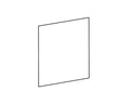 Carron 11kW stove door glass (HRG005), genuine Carron part