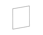 Carron 11kW stove door glass (HRG005), genuine Carron part