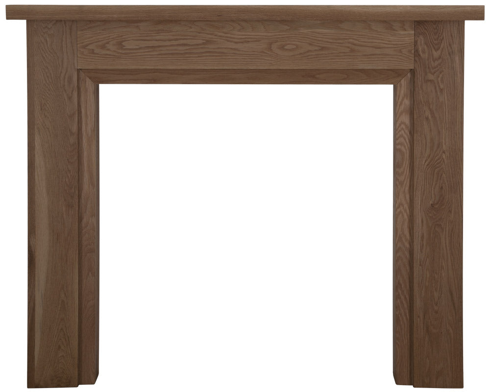 Carron Kedleston wooden fire surround in unwaxed solid oak