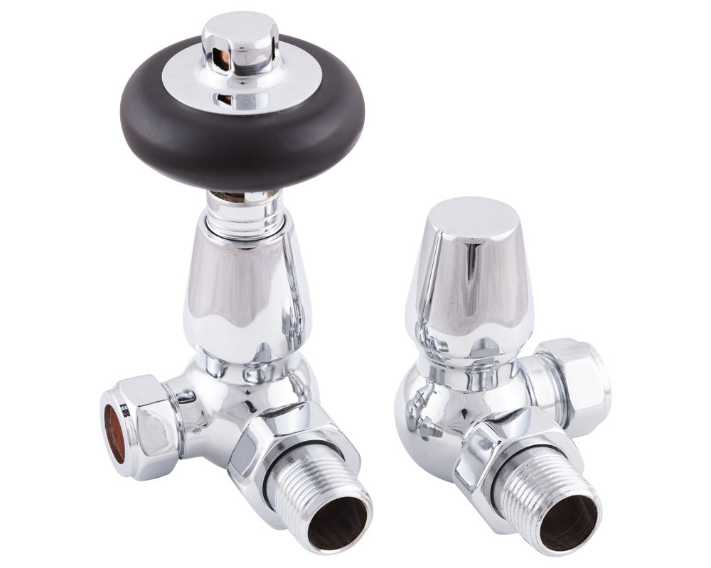 Carron Kingsgrove corner thermostatic valve in chrome