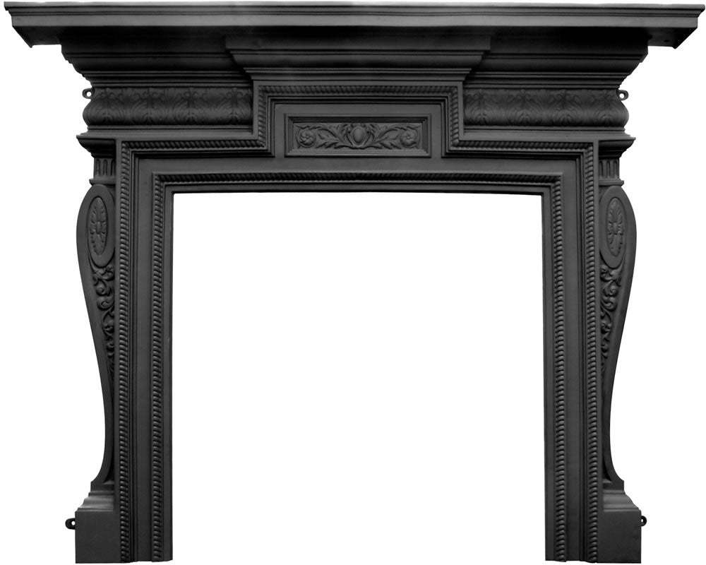 Carron Knightsbridge cast iron fire surround in black