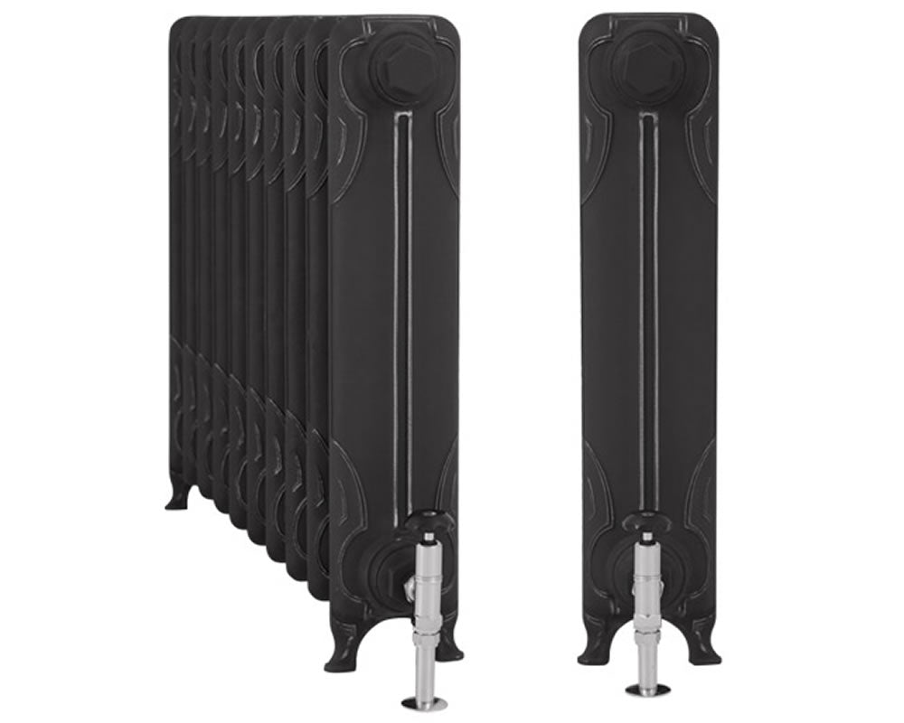 Carron Liberty 1 Column cast iron radiator, highlight polish