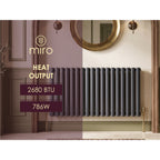 Miro Kora Column Radiator in Anthracite, 600 x 1080mm, image 5