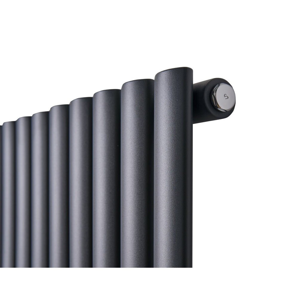 Miro Kora Column Radiator in Anthracite, 600 x 1080mm, image 9