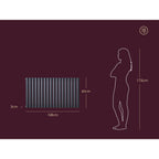Miro Kora Column Radiator in Anthracite, 600 x 1080mm, image 6