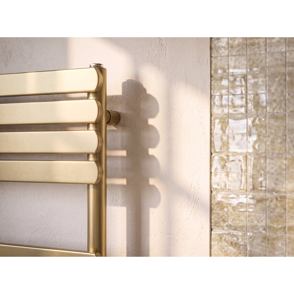 Miro Lode Towel Radiator in Brass, 1200 x 500mm, image 4