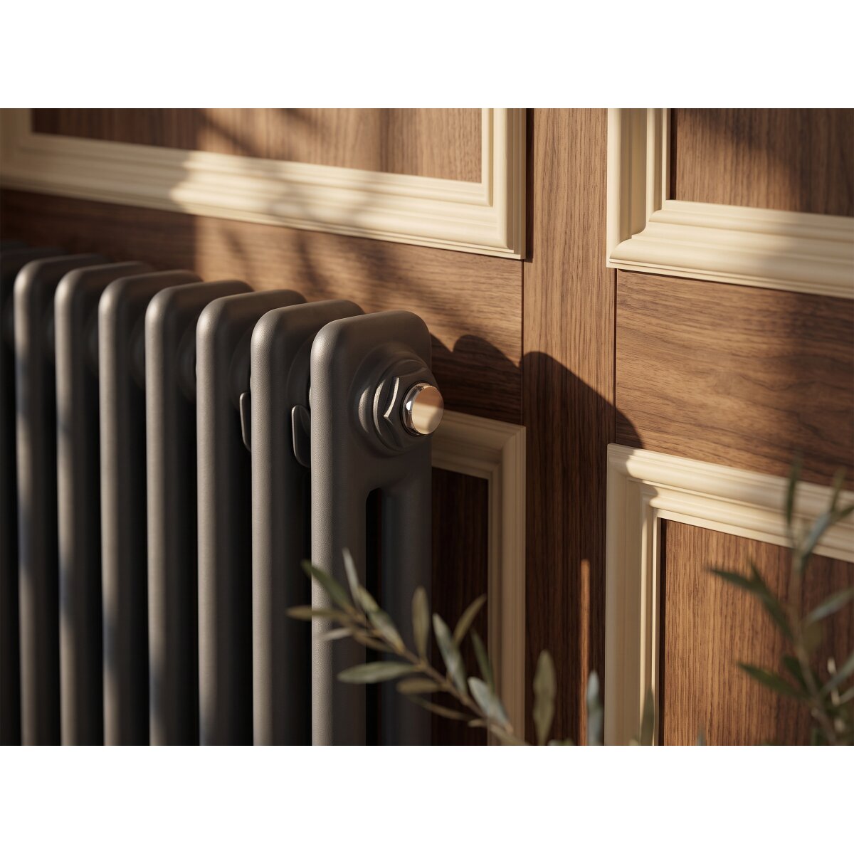 Miro Vera Column Radiator for Central Heating, Anthracite or White, image 4