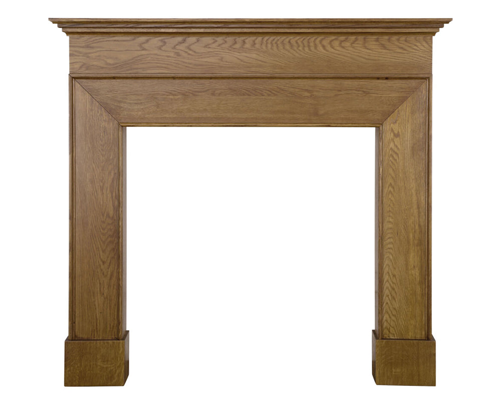 Carron Nostell wooden fire surround in unwaxed solid oak