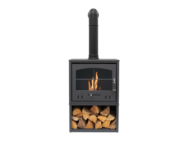 OKO S4 Bioethanol Stove in Charcoal Grey 3kW