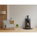 OKO S5 Bioethanol Cylinder Stove with Black Granite Hearth, image 12