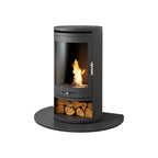 OKO S5 Bioethanol Cylinder Stove with Black Granite Hearth, image 2