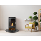 OKO S5 Bioethanol Cylinder Stove with Black Granite Hearth, image 3