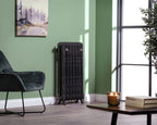 Carron Orleans cast iron radiator, satin black highlight finish