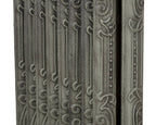 Carron Orleans cast iron radiator, section detail antiqued french grey