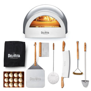 Delivita The Hale Grey Hot wood fired pizza oven - Pizzaiolo collection