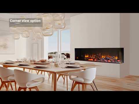 Acantha Ignis 1500 (61") Media Wall Electric Fire - Fully Inset Installation