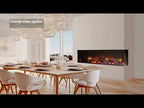 Acantha Ignis 1500 (61") Media Wall Electric Fire - Panoramic Installation