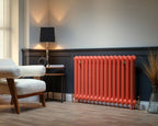 Carron Princess cast iron radiator, Farrow and Ball bisque
