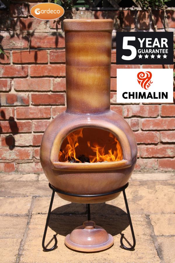 Sempra Chimalin AFC Large Chiminea with Lid & Stand