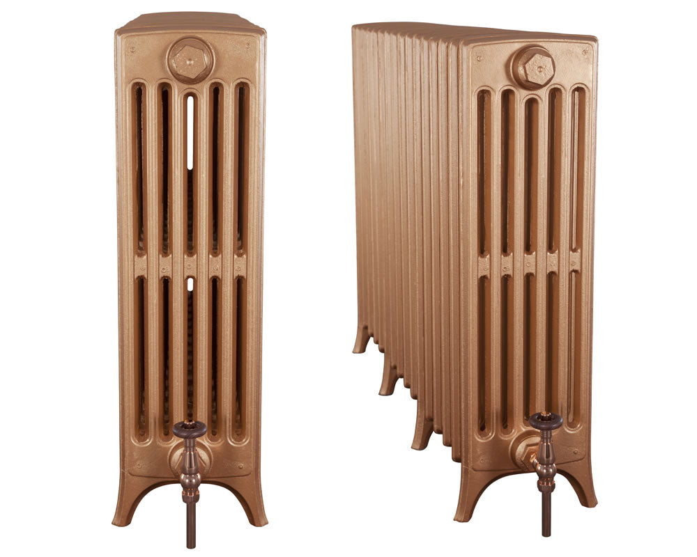 Carron Rathmell 6 Column cast iron radiator, 810mm roberson bronze
