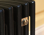 Carron Rathmell 6 Column cast iron radiator, graphite grey detail