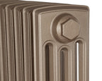 Carron Rathmell 4 Column cast iron radiator, rathmell roberson renaissance gold top