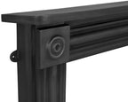 Carron Regent cast iron fire surround in black, detail