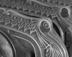 Carron Ribbon 4 Column cast iron radiator, hand burnished top
