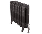 Carron Rococo 2 Column cast iron radiator, 560mm highlight polish